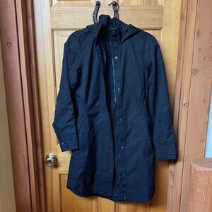 Athleta Black Trench Coat